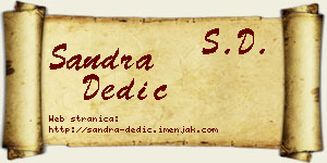Sandra Dedić vizit kartica